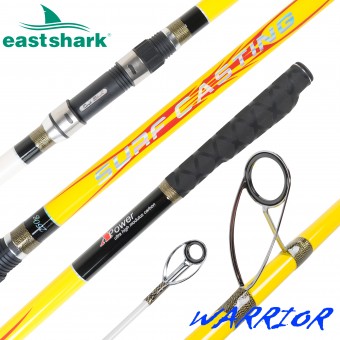 Морское удилище EastShark Warrior Surf 100/250gr 4.5m желтый