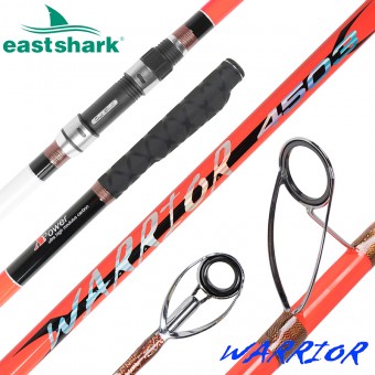 Морское удилище EastShark Warrior Surf 100/250gr 4.5m оранжевый